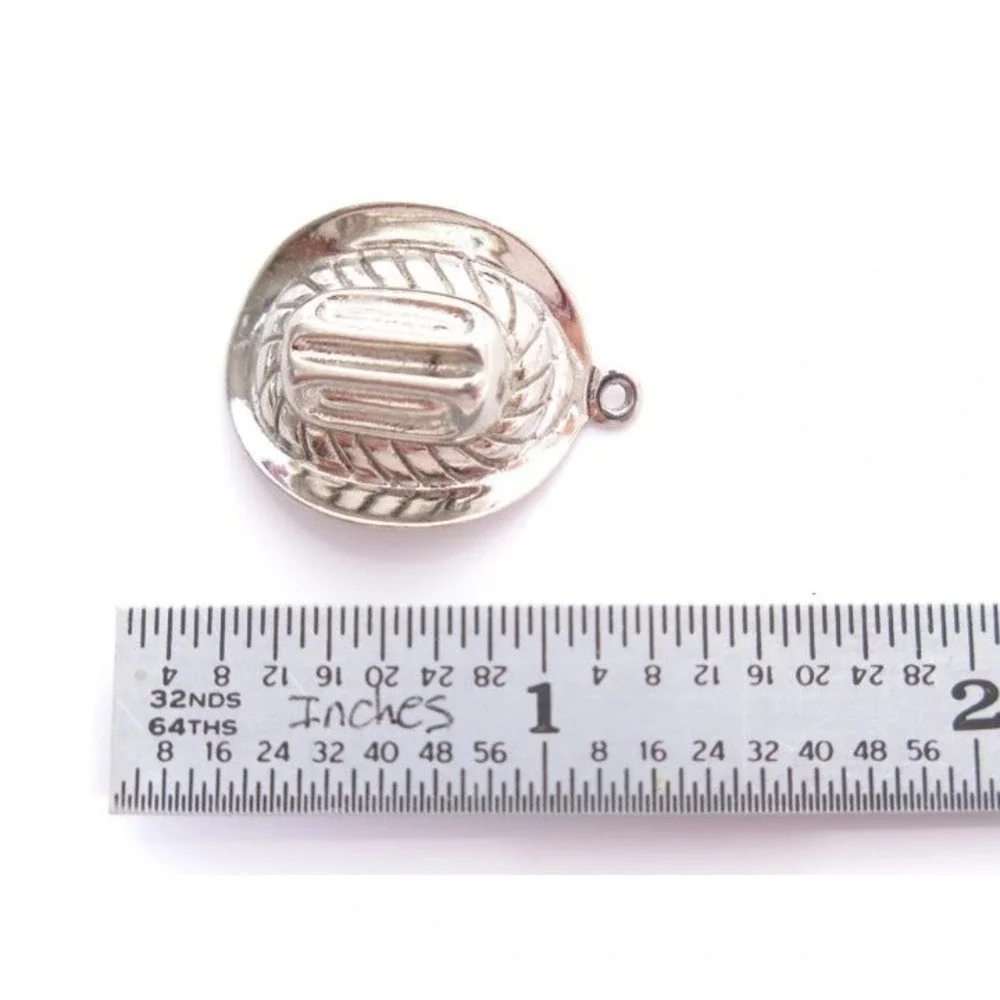 Silver plated Cowboy Hat Charm Pendant‎
